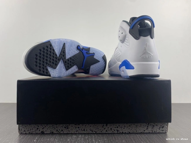 Rep Sport Jordan 6 (2014) Blue Air Retro 384664-107 0723
